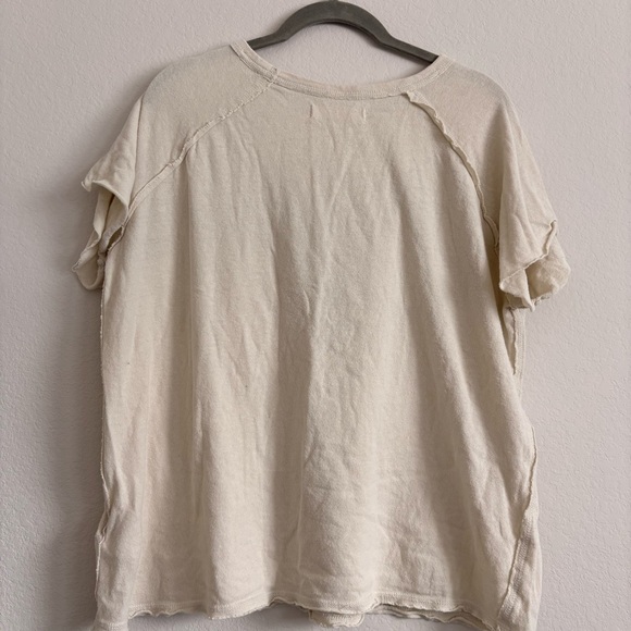 We The Free Cream Tee with Purple Graphic - Picture 6 of 7